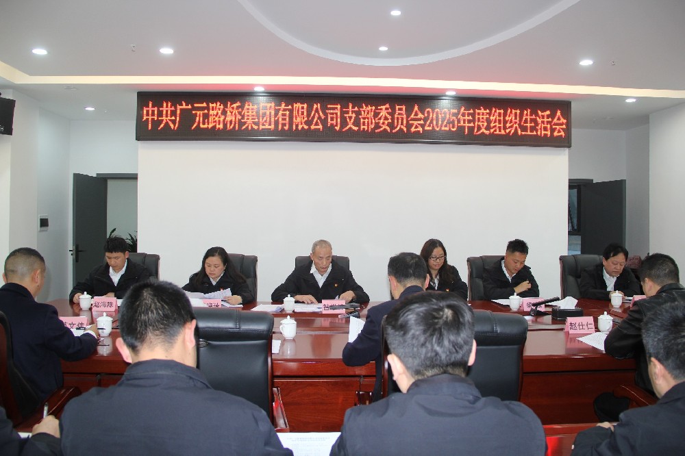路橋集團黨支部召開2025年度組織生活會